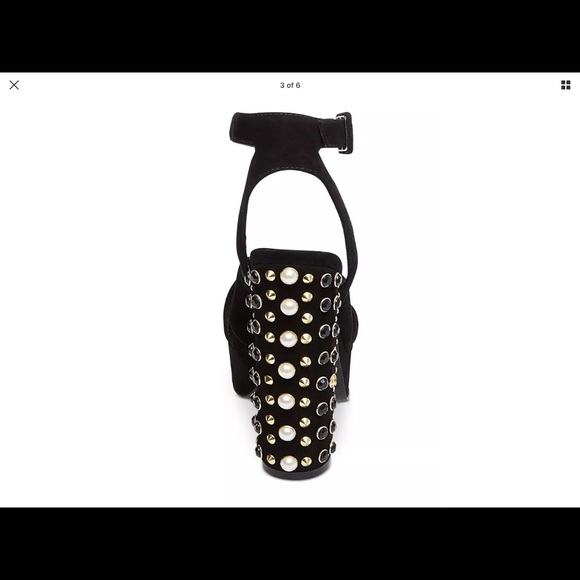 Steve Madden Jodi Sandals Black Multi Studs 7 US - Picture 3 of 7